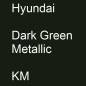 Preview: Hyundai, Dark Green Metallic, KM.